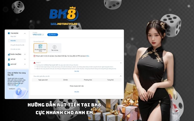 Nhà cái BK8 cam kết rút tiền nhanh gọn, minh bạch, giúp anh em nhận thưởng không chờ đợi